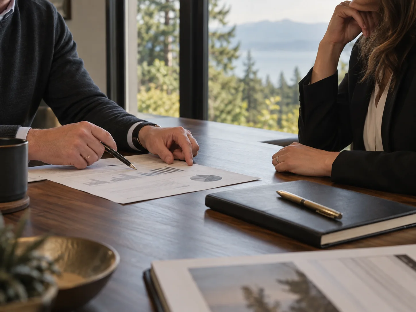 Illustrative meeting to review business and tax planning documents